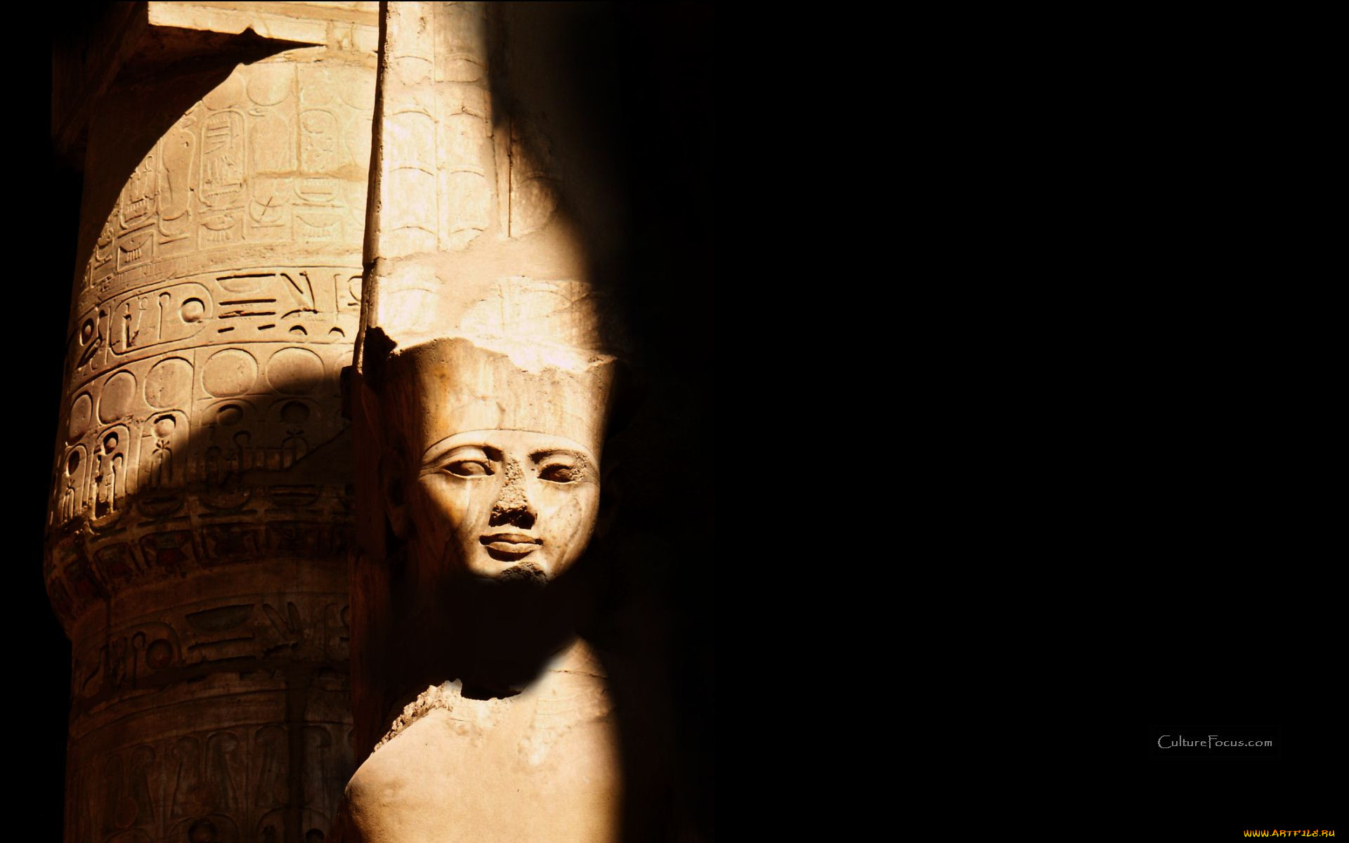 statue, of, amun, at, karnak, , , , , 